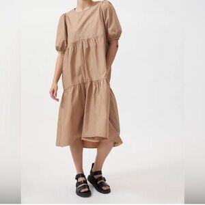 MINKPINK Judy Puff Sleeve Midi Dress Sz S